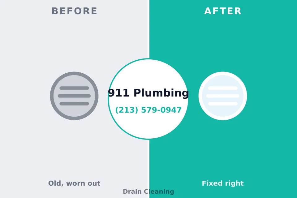 Before and after: plumbing repair Russiaville, IN